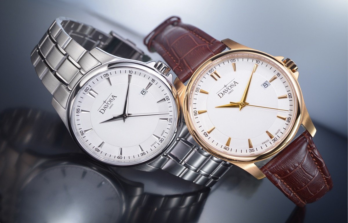 Classic Quartz Swiss-Made White Gold Executive Watch 16246715 Classic Davosa USA Official Distributor. Prices are Final. Tax & duties included.