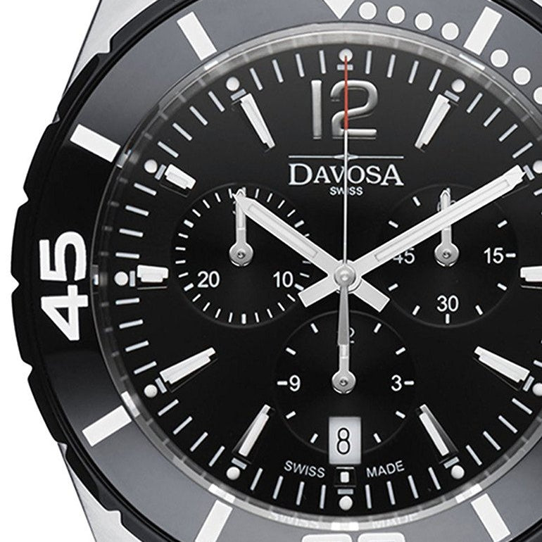 Nautic Star Quartz Chronograph 100m Black Diving Watch 16347315 Chronograph Davosa USA Official Distributor. Prices are Final. Tax & duties included.