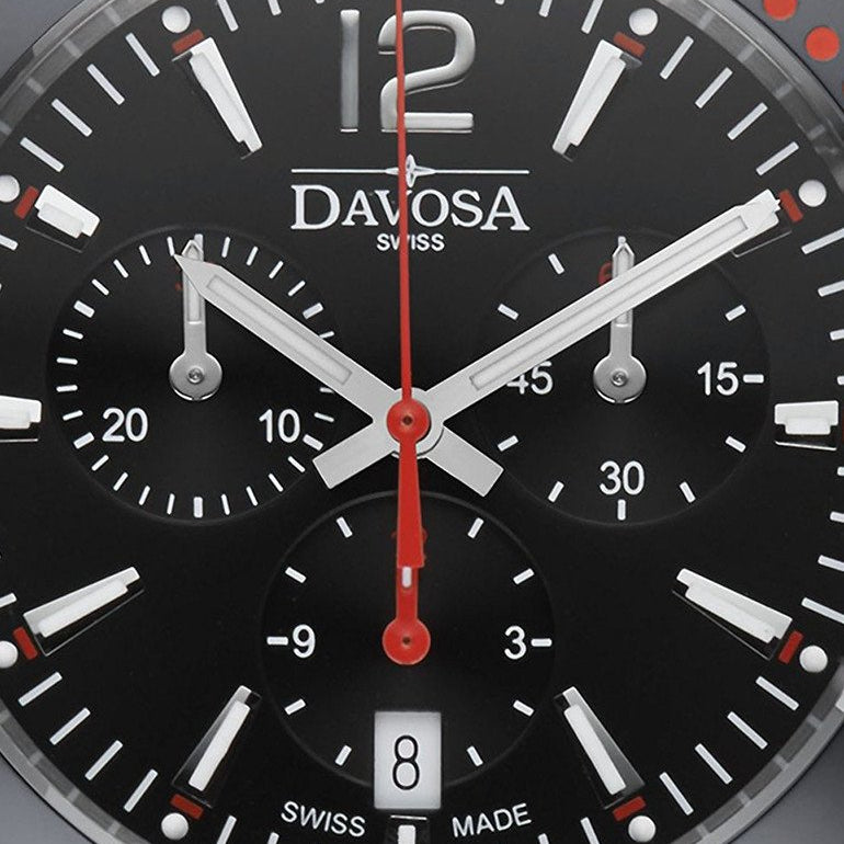 Nautic Star Quartz Chronograph 100m Black Red Diving Watch 16347365 Chronograph Davosa USA Official Distributor. Prices are Final. Tax & duties included.