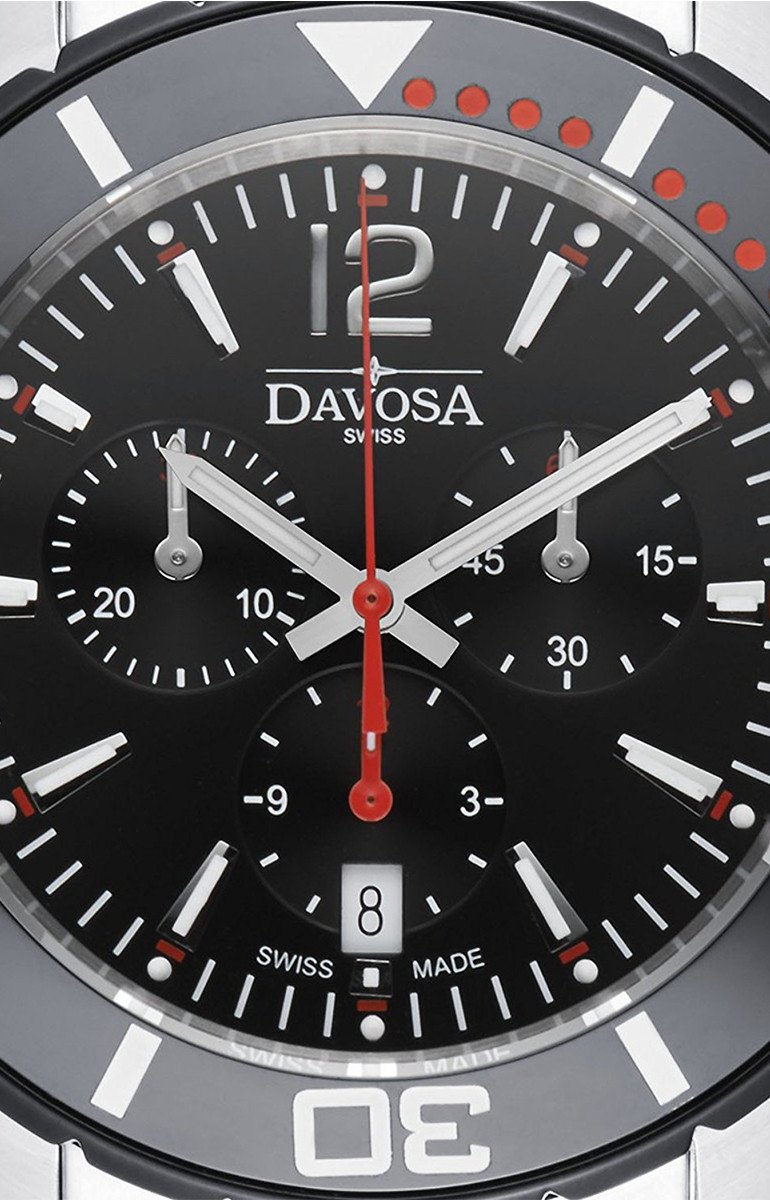 Nautic Star Quartz Chronograph 100m Black Red Diving Watch 16347365 Chronograph Davosa USA Official Distributor. Prices are Final. Tax & duties included.