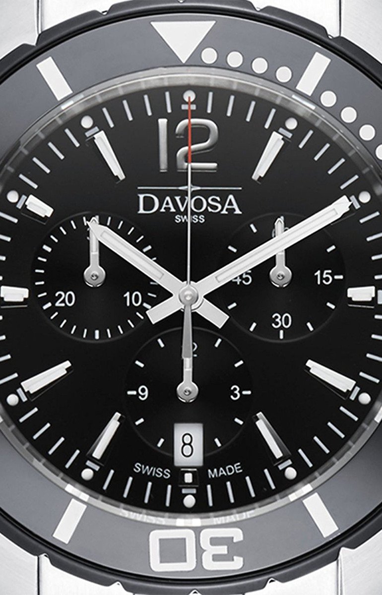 Nautic Star Quartz Chronograph 100m Black Diving Watch 16347315 Chronograph Davosa USA Official Distributor. Prices are Final. Tax & duties included.