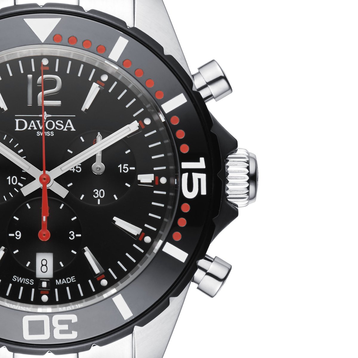 Nautic Star Quartz Chronograph 100m Black Red Diving Watch 16347365 Chronograph Davosa USA Official Distributor. Prices are Final. Tax & duties included.