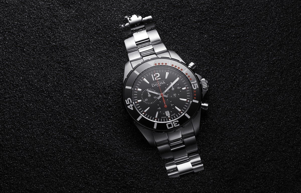Nautic Star Quartz Chronograph 100m Black Red Diving Watch 16347365 Chronograph Davosa USA Official Distributor. Prices are Final. Tax & duties included.