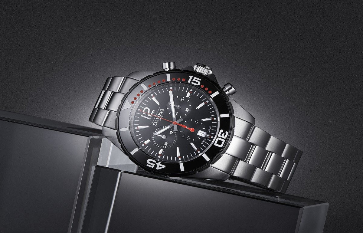 Nautic Star Quartz Chronograph 100m Black Red Diving Watch 16347365 Chronograph Davosa USA Official Distributor. Prices are Final. Tax & duties included.