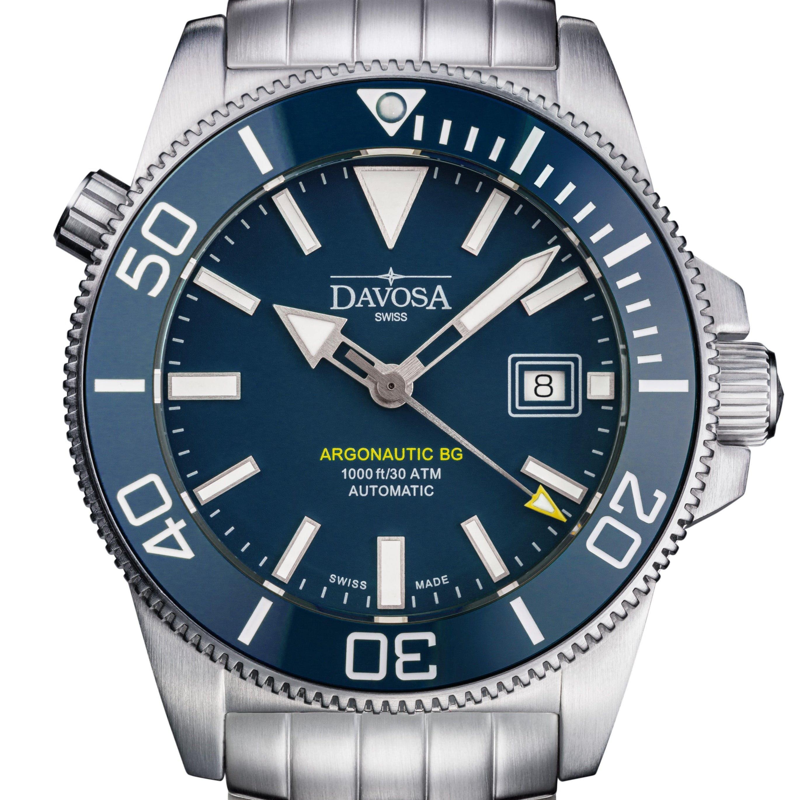 Argonautic BG Automatic 300m Blue Men's Diver Watch 16152804 Diver Davosa USA Official Distributor. Prices are Final. Tax & duties included.