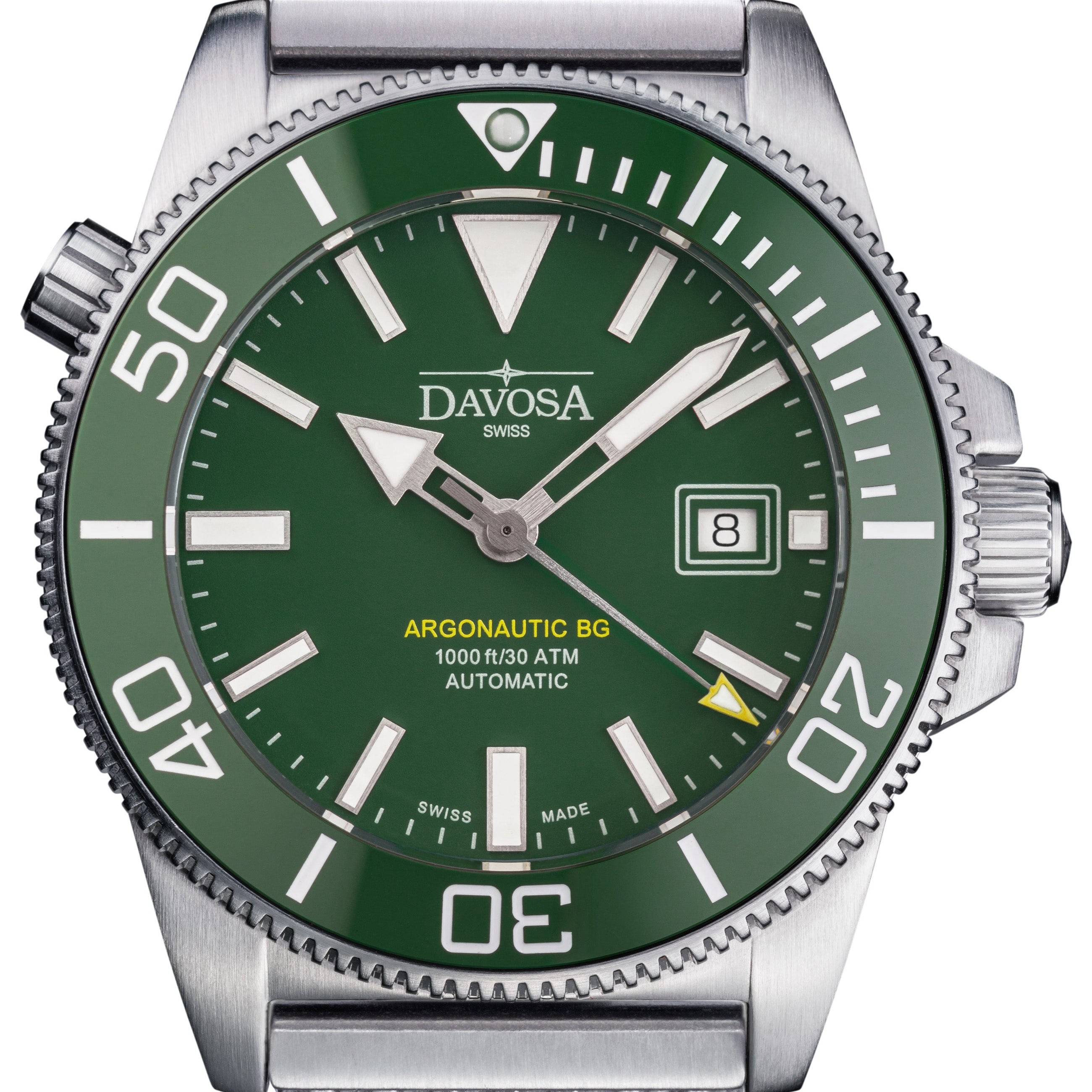 Argonautic BG Automatic 300m Green Men's Diver Watch 16152877 Diver Davosa USA Official Distributor. Prices are Final. Tax & duties included.