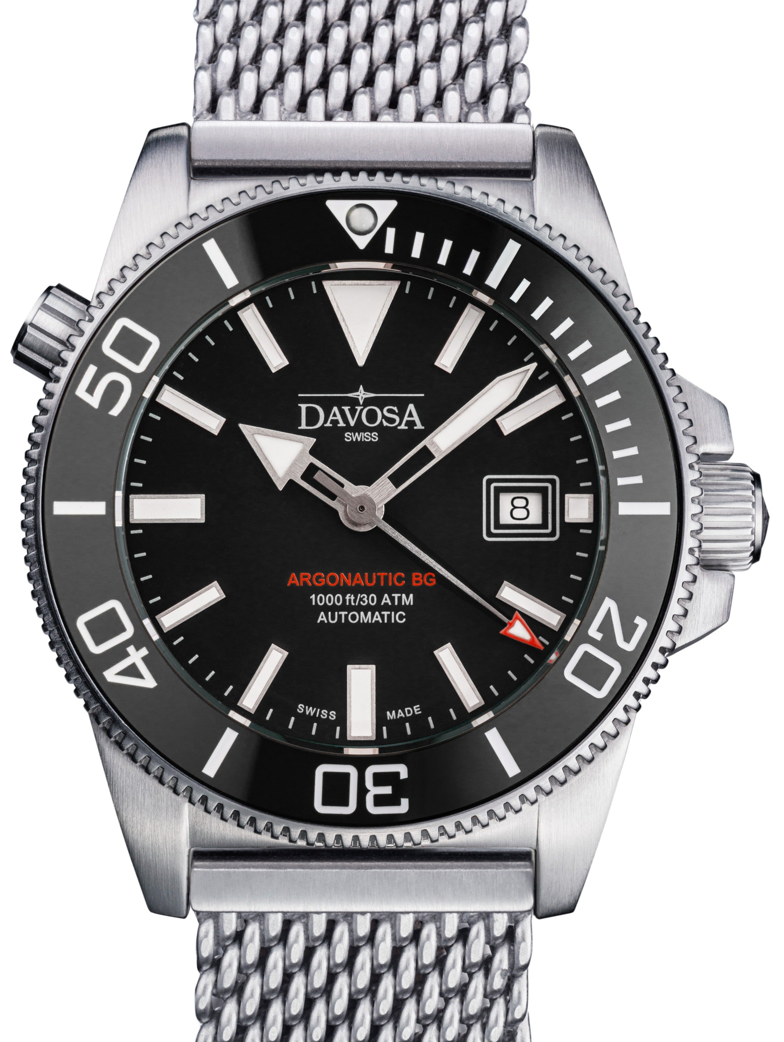 Argonautic BG Automatic 300m Black Men's Diver Watch 16152822 Diver Davosa USA Official Distributor. Prices are Final. Tax & duties included.