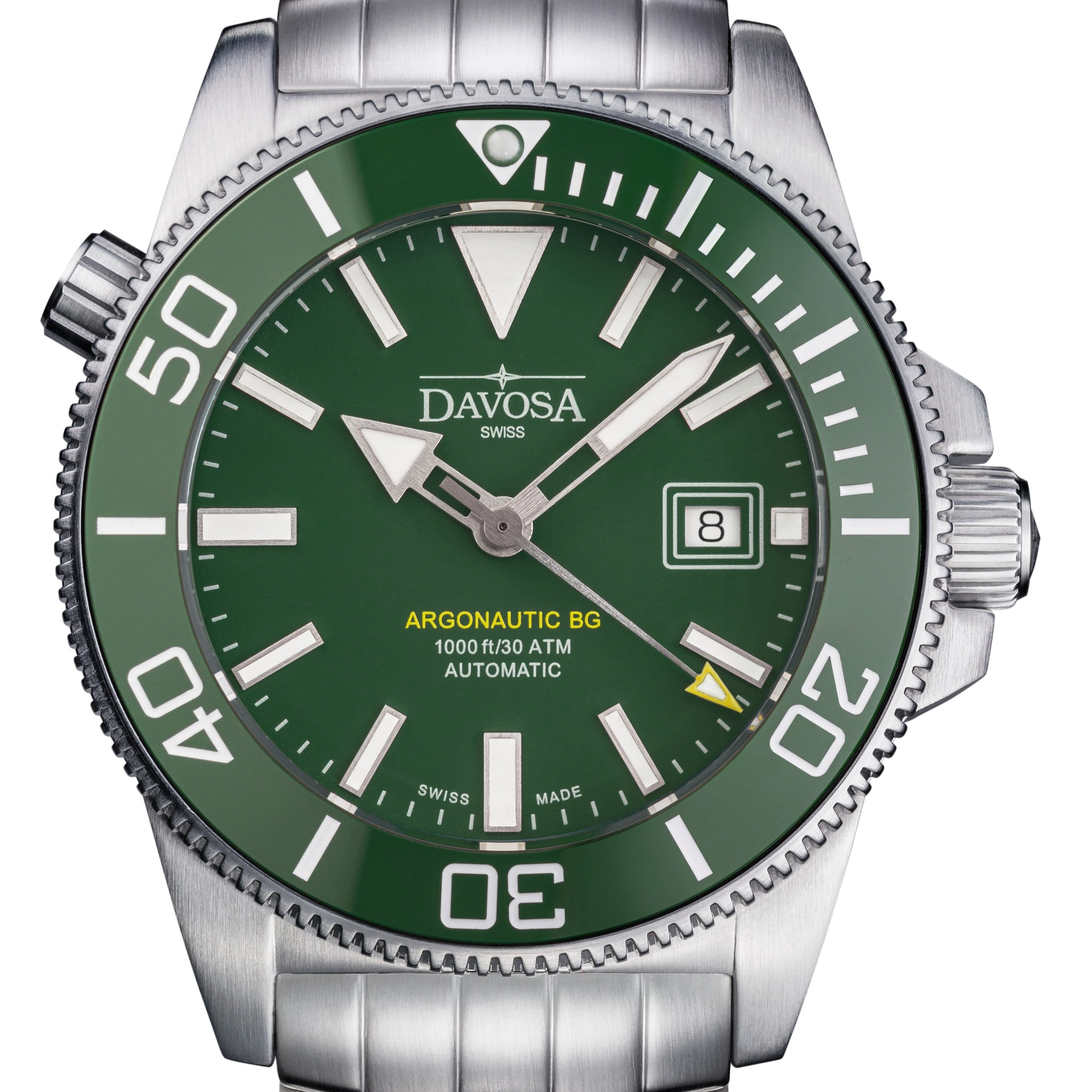 Argonautic BG Automatic 300m Green Men's Diver Watch 16152807 Diver Davosa USA Official Distributor. Prices are Final. Tax & duties included.