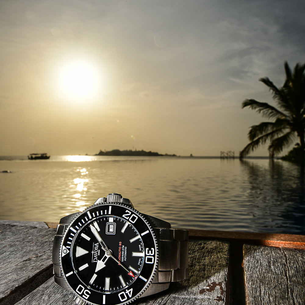 Argonautic BG Automatic 300m Black Men's Diver Watch 16152820 Diver Davosa USA Official Distributor. Prices are Final. Tax & duties included.