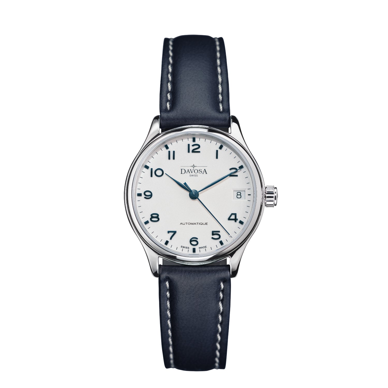 Classic Vegan Automatic Swiss-Made White Blue Executive Watch 16618816 Classic Davosa USA Official Distributor. Prices are Final. Tax & duties included.