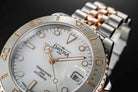 Ternos Medium Automatic White Rose Gold Diving Watch 16619602 Diver Davosa USA Official Distributor. Prices are Final. Tax & duties included.
