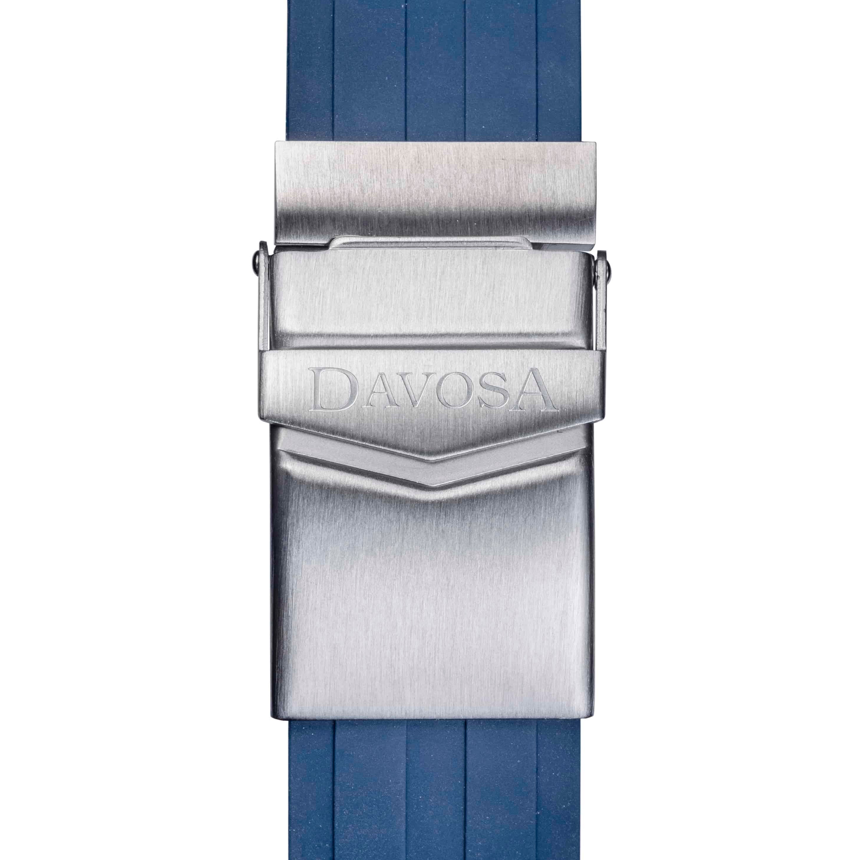 Argonautic Blue Sports Rubber Strap 22mm 169.522.45 Straps Davosa USA Official Distributor. Prices are Final. Tax & duties included.