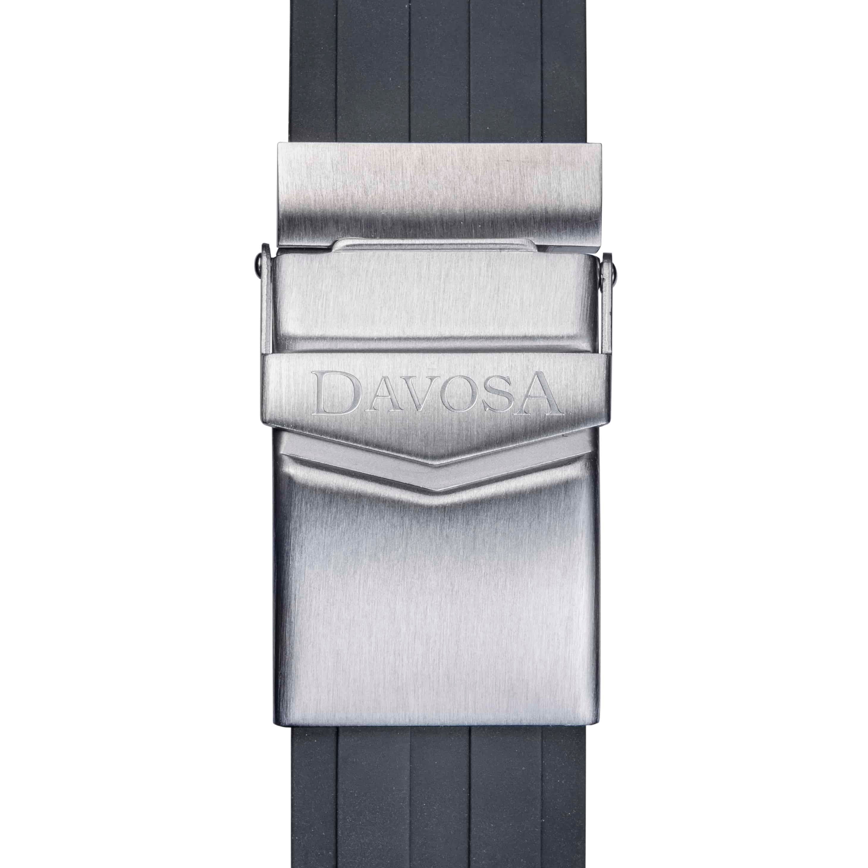 Argonautic Black Sports Rubber Strap 22mm 169.522.55 Straps Davosa USA Official Distributor. Prices are Final. Tax & duties included.