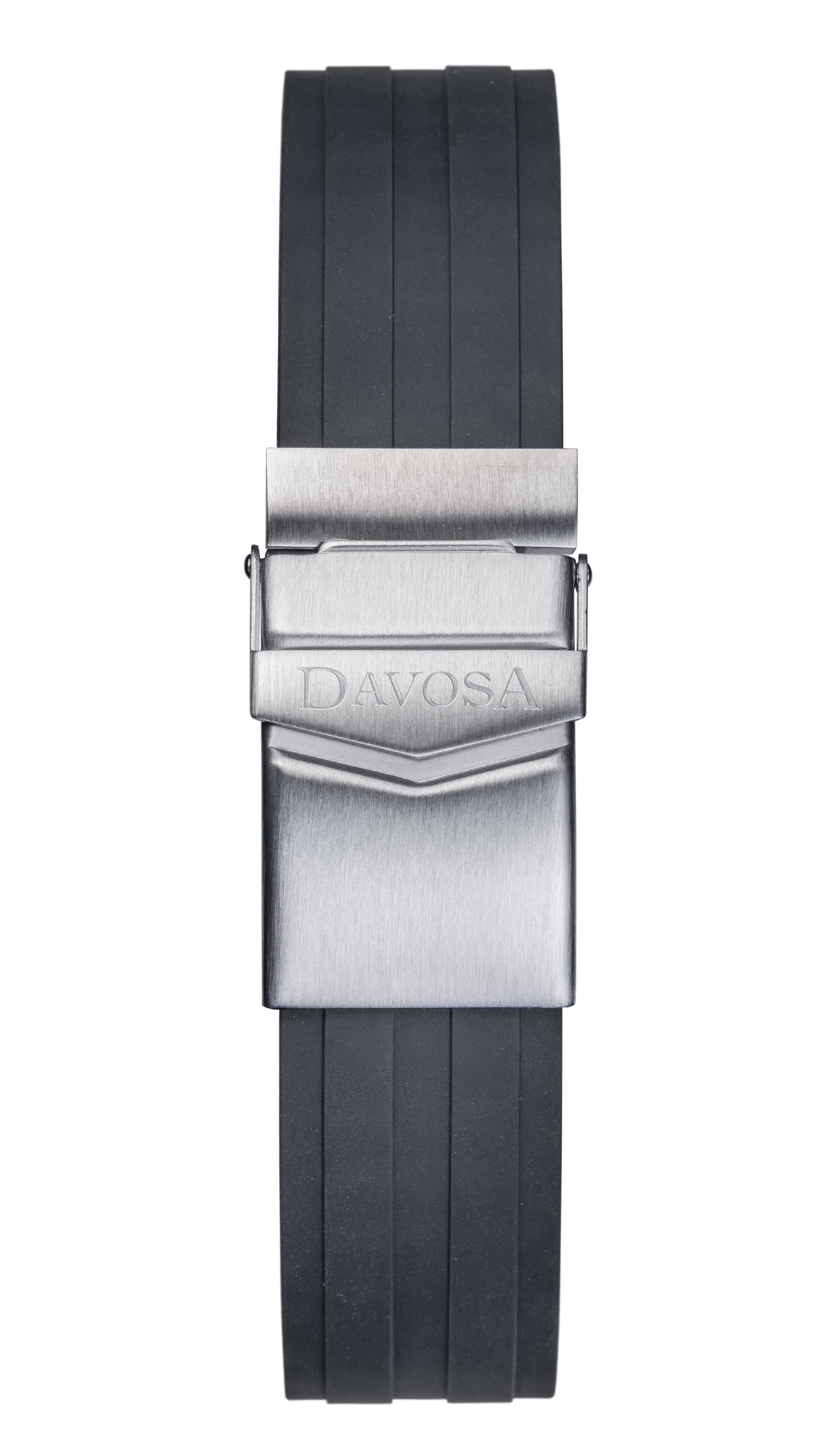 Argonautic Black Sports Rubber Strap 22mm 169.522.55 Straps Davosa USA Official Distributor. Prices are Final. Tax & duties included.