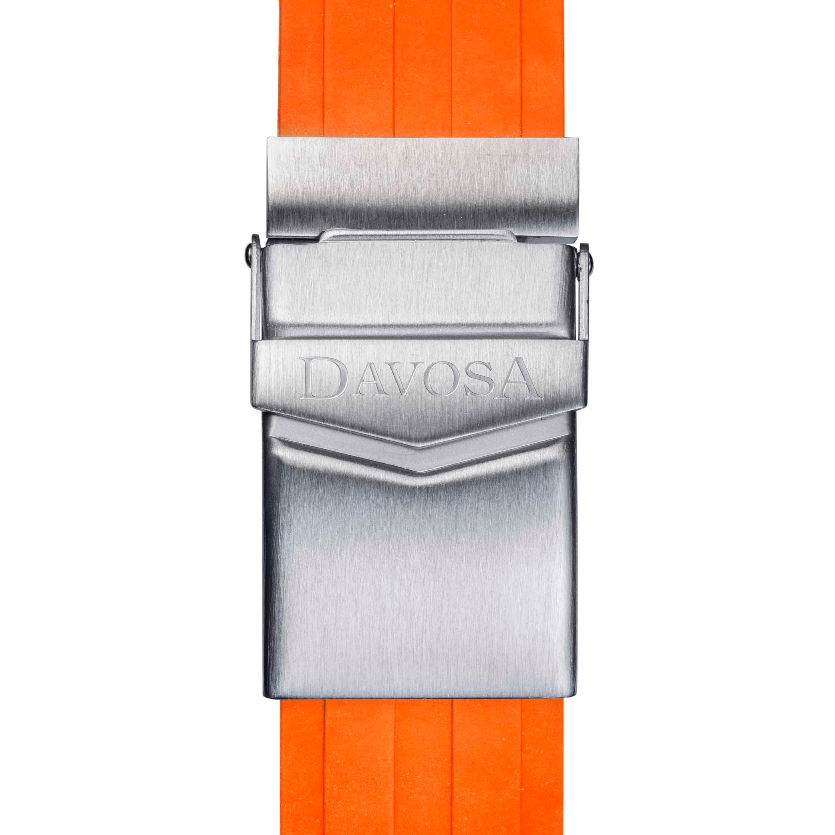 Argonautic Orange Sports Rubber Strap 22mm 169.522.95 Straps Davosa USA Official Distributor. Prices are Final. Tax & duties included.