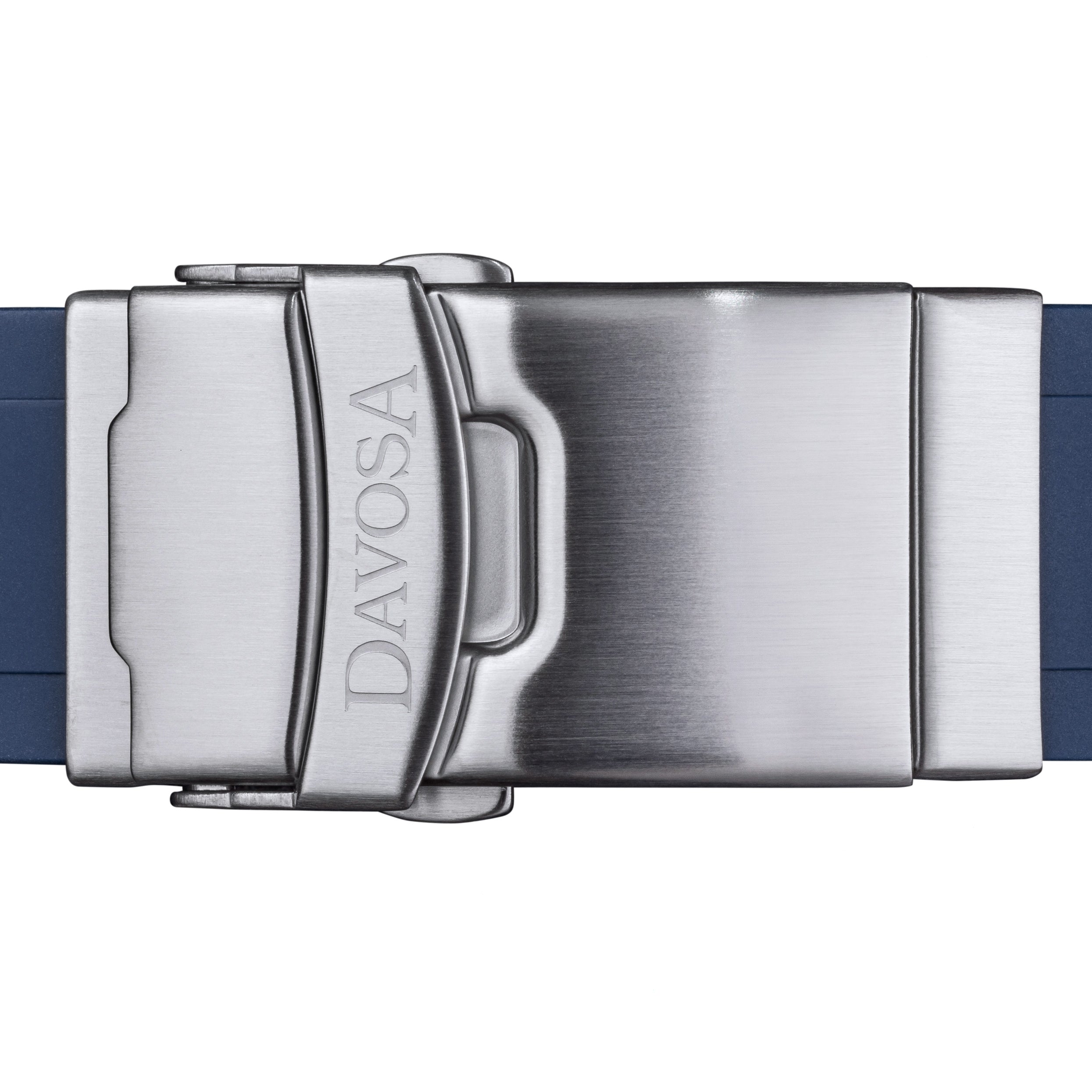 Davosa Swiss Original Ternos Professional Blue Rubber Band 22mm 169.559.45 Straps Davosa USA Official Distributor. Prices are Final. Tax & duties included. 22mm Blue Rubber