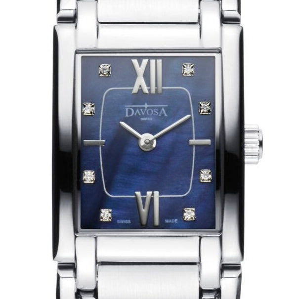 Memory Quartz Swiss-Made Blue Ladies Watch 16857255 Ladies Davosa USA Official Distributor. Prices are Final. Tax & duties included. 23mm Blue TriaLink