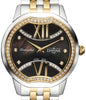 Dreamline II Quartz Swiss-Made Black Silver Golden Ladies Watch 16857755