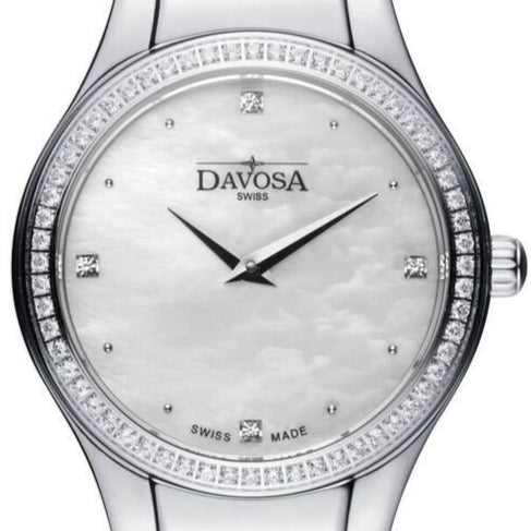 Lunastar Quartz Swiss-Made Silver Ladies Watch 16857315 Ladies Davosa USA Official Distributor. Prices are Final. Tax & duties included. 31mm Silver TriaLink