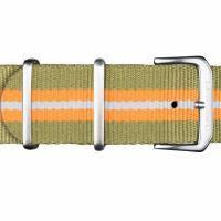 Nylon Strap Green Orange White 20mm 169.555.60 Straps Davosa USA Official Distributor. Prices are Final. Tax & duties included. 20mm Green Nylon