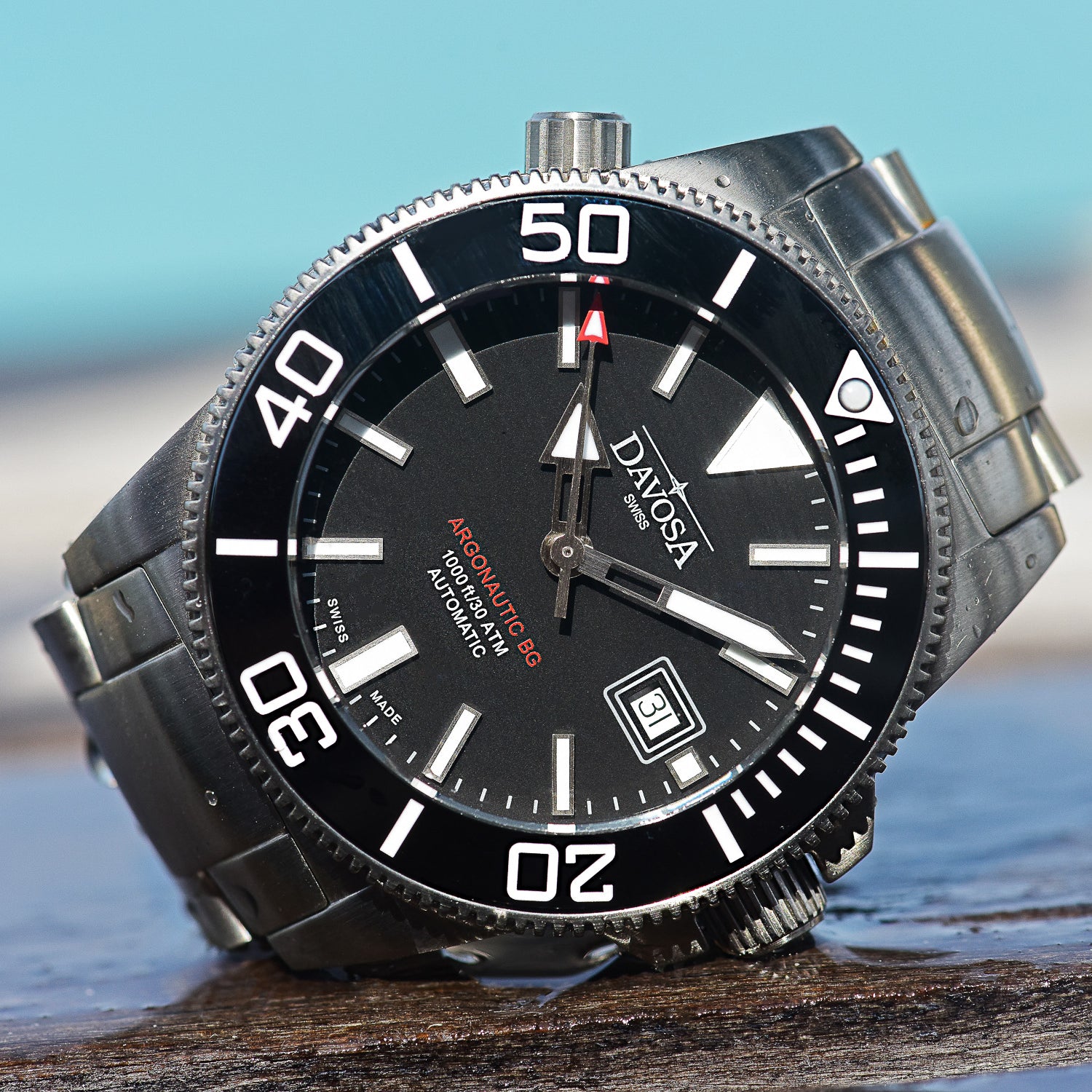 Argonautic BG Automatic 300m Black Men's Diver Watch 16152820 Diver Davosa USA Official Distributor. Prices are Final. Tax & duties included.