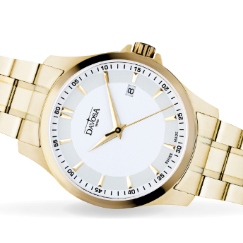 Classic Quartz Swiss-Made White Golden Executive Watch 16347915 Classic Davosa USA Official Distributor. Prices are Final. Tax & duties included.