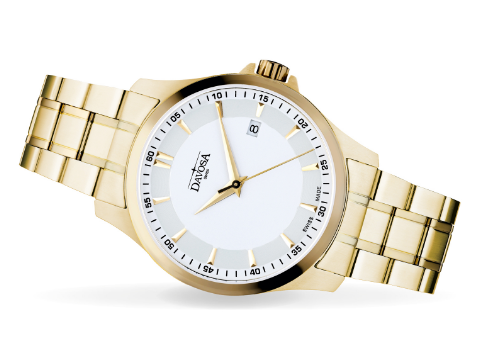 Classic Quartz Swiss-Made White Golden Executive Watch 16347915 Classic Davosa USA Official Distributor. Prices are Final. Tax & duties included.