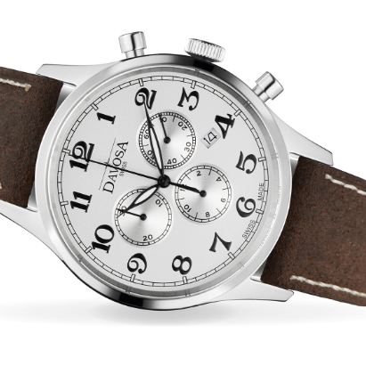 Heritage Quartz Chronograph White Brown Executive Watch 16247916 Chronograph Davosa USA Official Distributor. Prices are Final. Tax & duties included.
