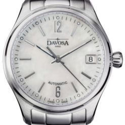 Newton Automatic Swiss-Made Mother of Pearl Ladies Watch 16619010 Ladies Davosa USA Official Distributor. Prices are Final. Tax & duties included. 34mm White TriaLink