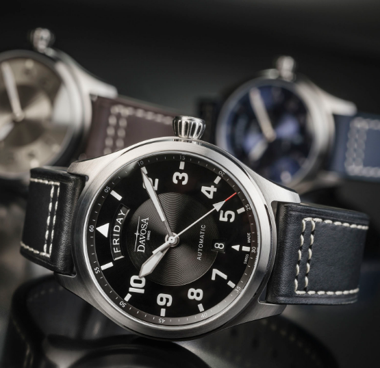 Newton Day-Date Automatic 44mm Black Black Pilot Watch 16158555 Pilot Davosa USA Official Distributor. Prices are Final. Tax & duties included.