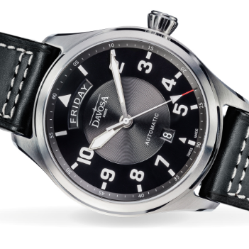 Newton Day-Date Automatic 44mm Black Black Pilot Watch 16158555 Pilot Davosa USA Official Distributor. Prices are Final. Tax & duties included.