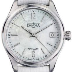 Newton Automatic Swiss-Made White Gray Ladies Watch 16619011 Ladies Davosa USA Official Distributor. Prices are Final. Tax & duties included. 34mm Silver PentaLink