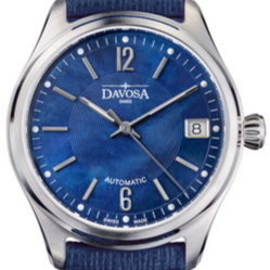 Newton Automatic Swiss-Made Blue Blue Ladies Watch 16619044 Ladies Davosa USA Official Distributor. Prices are Final. Tax & duties included. 34mm Blue Leather