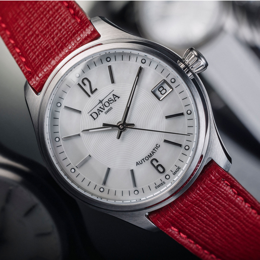 Newton Automatic Swiss-Made White Red Ladies Watch 16619019 Ladies Davosa USA Official Distributor. Prices are Final. Tax & duties included.