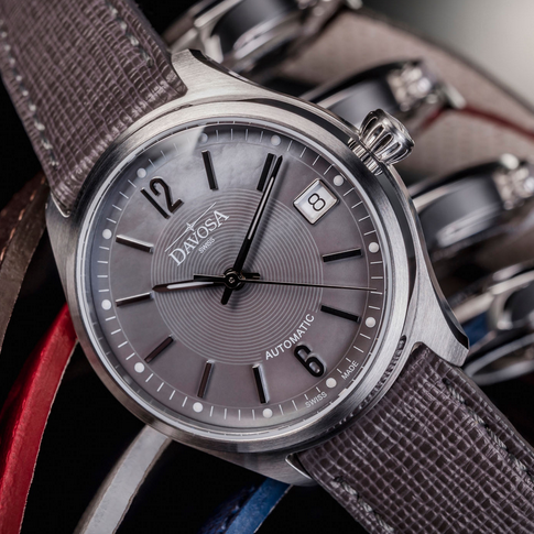 Newton Automatic Swiss-Made Gray Gray Ladies Watch 16619055 Ladies Davosa USA Official Distributor. Prices are Final. Tax & duties included.