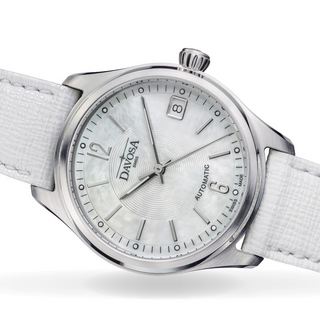 Newton Automatic Swiss-Made White Gray Ladies Watch 16619011 Ladies Davosa USA Official Distributor. Prices are Final. Tax & duties included.