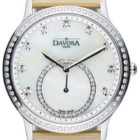 Audrey Quartz Swiss-Made White Ladies Dress Watch 16755735 Ladies Davosa USA Official Distributor. Prices are Final. Tax & duties included. 30mm White Leather