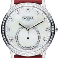 Audrey Quartz Swiss-Made White Ladies Dress Watch 16755765 Ladies Davosa USA Official Distributor. Prices are Final. Tax & duties included. 38mm White Leather