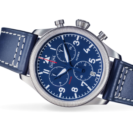 Aviator Fly Back Quartz Chronograph Blue Men's Pilot Watch 16249945 Pilot Davosa USA Official Distributor. Prices are Final. Tax & duties included.