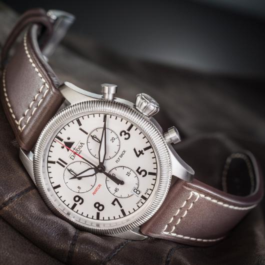 Aviator Fly Back Quartz Chronograph Blue Men's Pilot Watch 16249945 Pilot Davosa USA Official Distributor. Prices are Final. Tax & duties included.