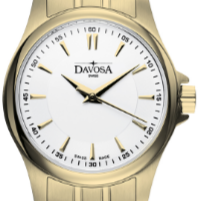 Classic Quartz Swiss-Made Gold-Tone Executive Watch 16858915 Classic Davosa USA Official Distributor. Prices are Final. Tax & duties included. 30mm White TriaLink