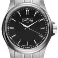 Classic Quartz Swiss-Made Black Executive Watch 16858755 Classic Davosa USA Official Distributor. Prices are Final. Tax & duties included. 30mm Black TriaLink