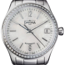 Newton Automatic Swiss-Made Mother of Pearl Ladies Watch 16619110 Ladies Davosa USA Official Distributor. Prices are Final. Tax & duties included. 34mm White PentaLink