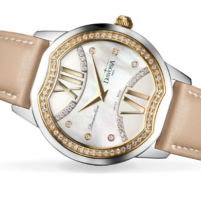Dreamline II Quartz Swiss-Made White Mother Of Pearl Ladies Watch 16756085 Ladies Davosa USA Official Distributor. Prices are Final. Tax & duties included.