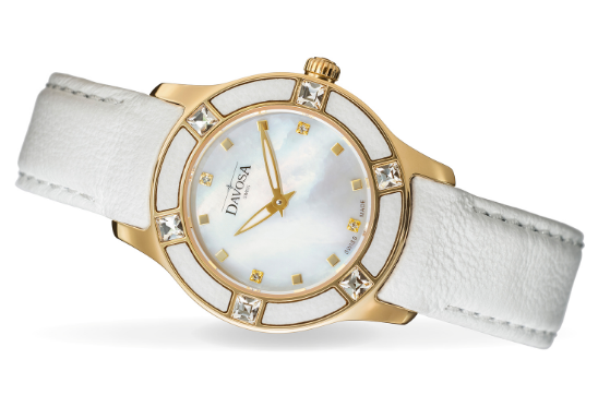 Irisea Quartz Swiss-Made Pearlescent White Ladies Watch 16756815 Ladies Davosa USA Official Distributor. Prices are Final. Tax & duties included.