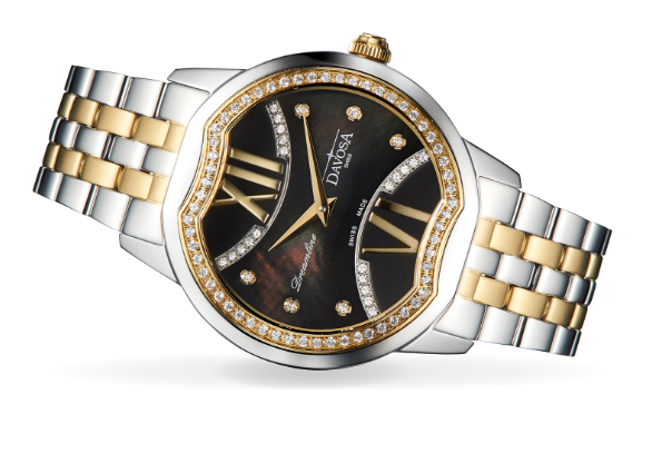 Dreamline II Quartz Swiss-Made Black Silver Golden Ladies Watch 16857755 Ladies Davosa USA Official Distributor. Prices are Final. Tax & duties included.