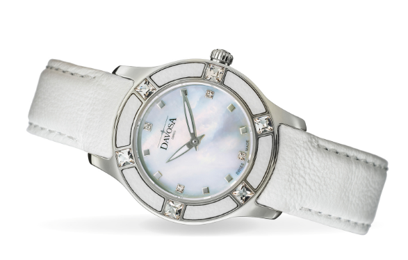 Irisea Quartz Swiss-Made Pearlescent White Ladies Watch 16756715 Ladies Davosa USA Official Distributor. Prices are Final. Tax & duties included.