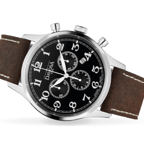 Heritage Quartz Chronograph Black Brown Executive Watch 16247956 Chronograph Davosa USA Official Distributor. Prices are Final. Tax & duties included.