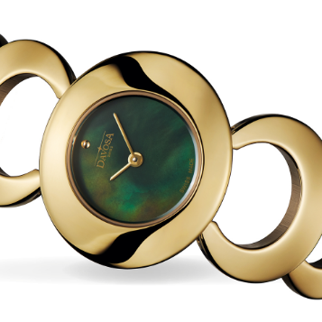 Vintage 60s Quartz Gold-Tone Black Ladies Watch 16857175 Ladies Davosa USA Official Distributor. Prices are Final. Tax & duties included.