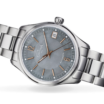 Newton Automatic Swiss-Made Grey Mother of Pearl Ladies Watch 16619255 Ladies Davosa USA Official Distributor. Prices are Final. Tax & duties included.